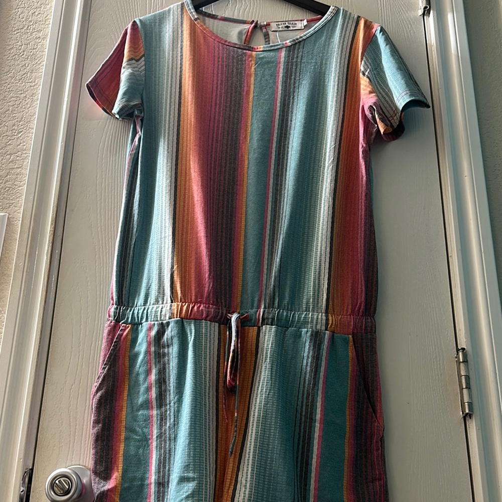 Crazy Train Multi Color Romper